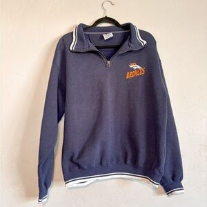 Vintage denver Broncos 1/4 zip sweatshirt